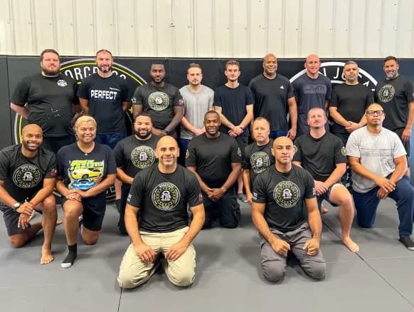 Participants after a law enforcement training session